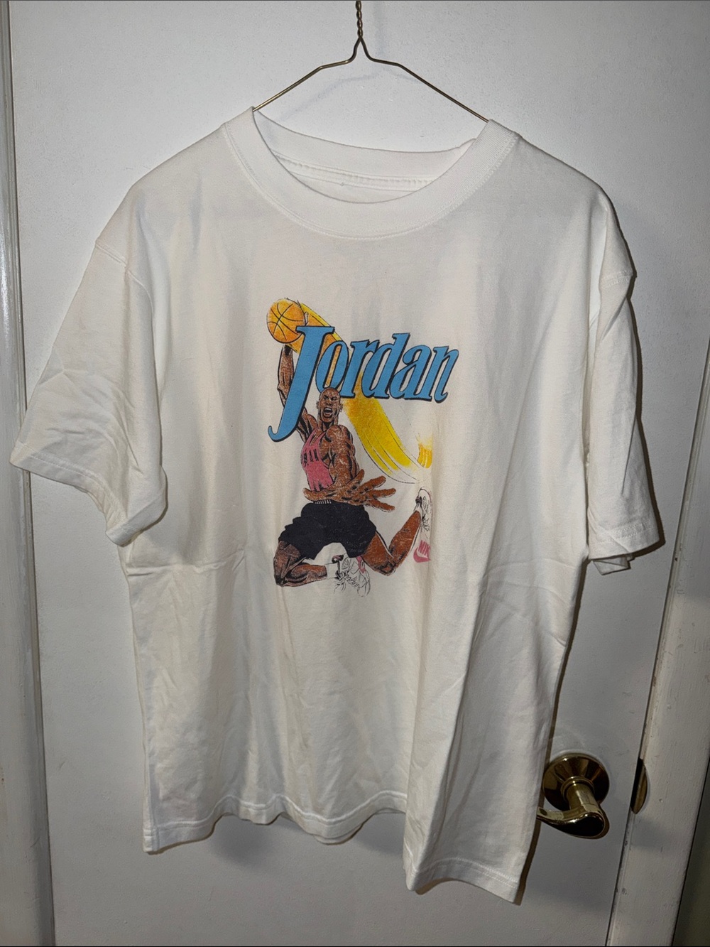 Women’s Nike Jordan Graphic Tee with Multicolor Print